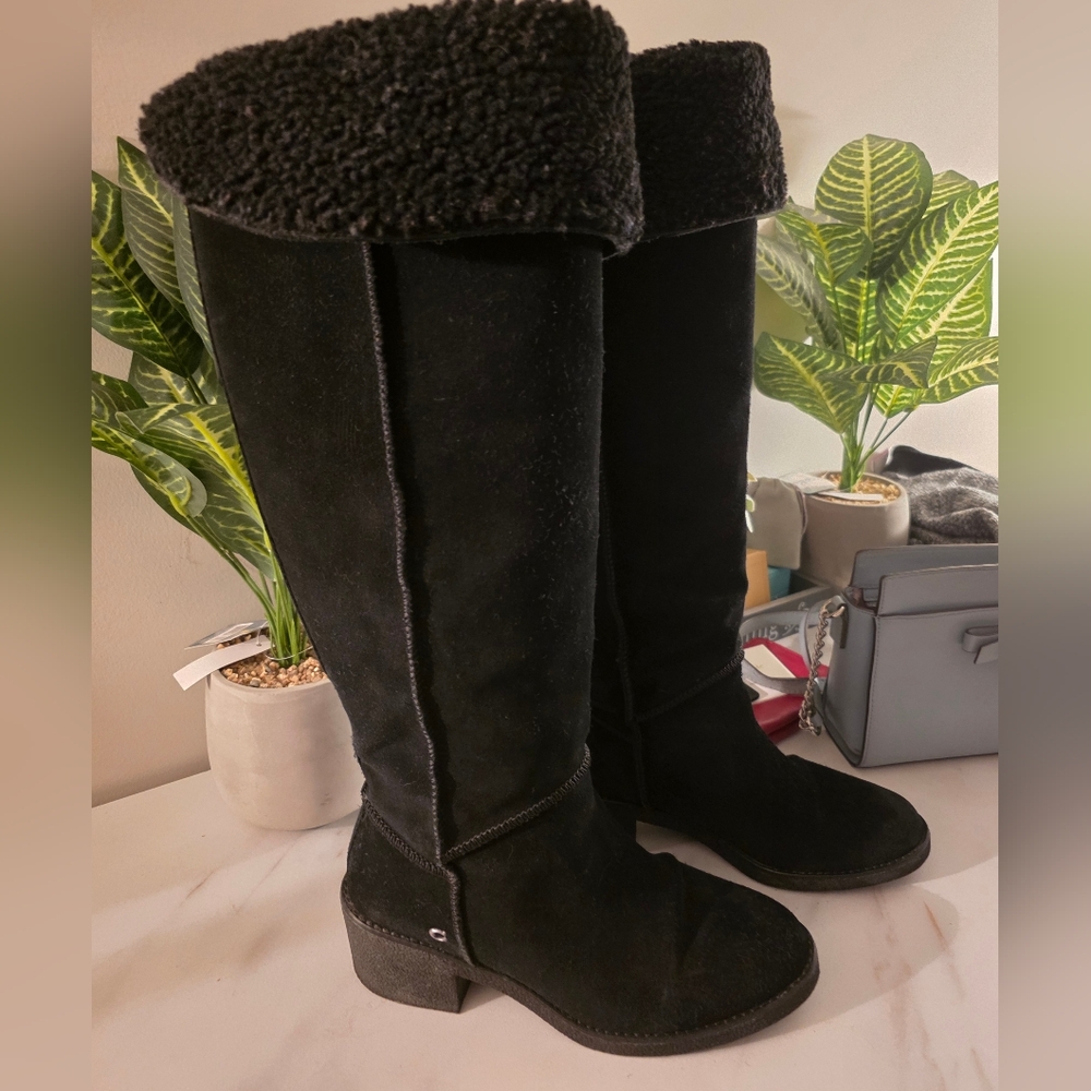 Coach Black Over the Knee Boots